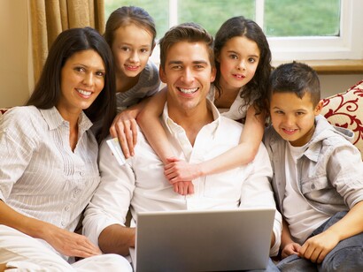 Foto de familia de clase media