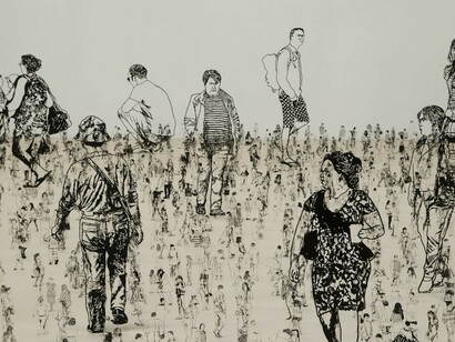People I Saw But Never Met, Exhibition view. Courtesy of Shoshana Wayne Gallery