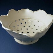 Christine Owen, Voysey colander I , porcelain