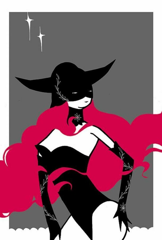 Kid Acne (UK) “Helsinki Girl 3″, 3 color screen print, 27.5″ x 39″ (70 x 99cm), A/P #5 Signed & Embossed, Edition of 30