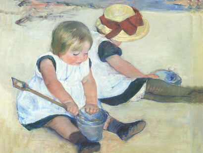 Mary Cassatt, Children Playing on the Beach, 1884