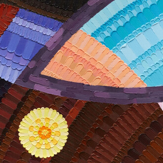 June Edmonds, Sidereal perigee (detail), 2025. Courtesy of Galerie Lelong