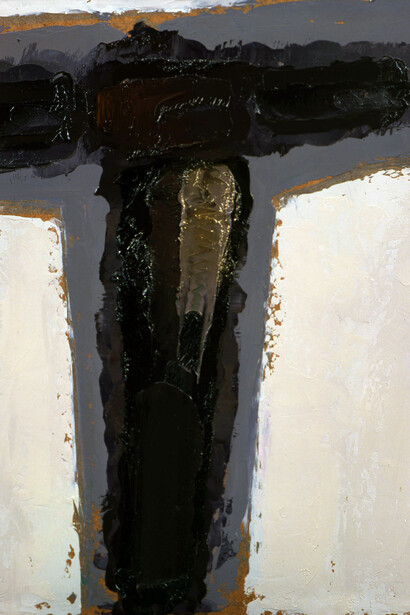 William Congdon, Crocefisso  69, dettaglio, 1973
olio su faesite, 85 x 75 cm, Milano, The William G. Congdon Foundation
