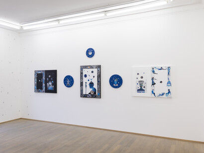 Irina Gabiani, Portraying the universe, vue d'exposition. Avec l'aimable autorisation de la Galerie Nosbaum Reding