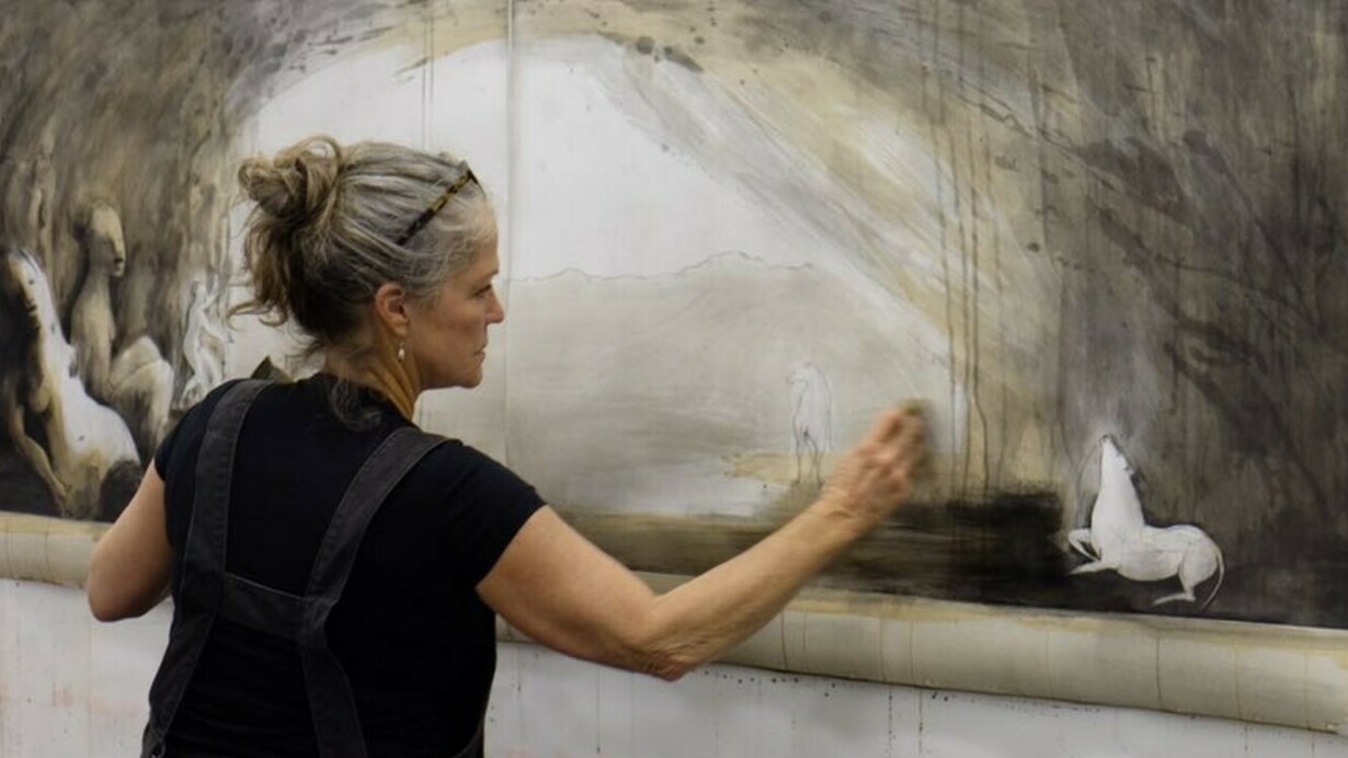 Deborah Bell in her studio