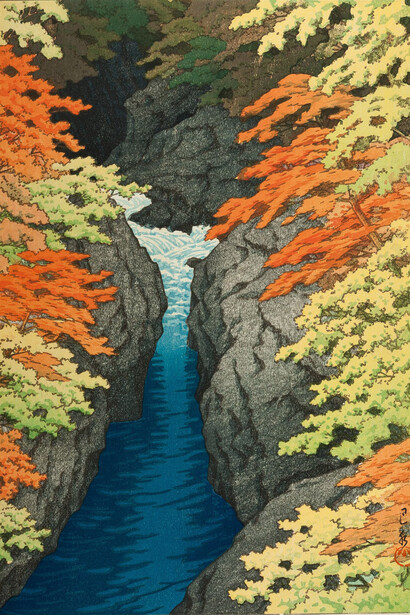 Kawase Hasui 川瀬 巴水, Azuma Gorge (Azuma kyo), 1943. Courtesy of Art Institute of Chicago