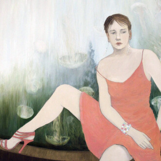 Joan Barber,Captive Sea, 2010, Oil on Canvas, 40 x 50 inches