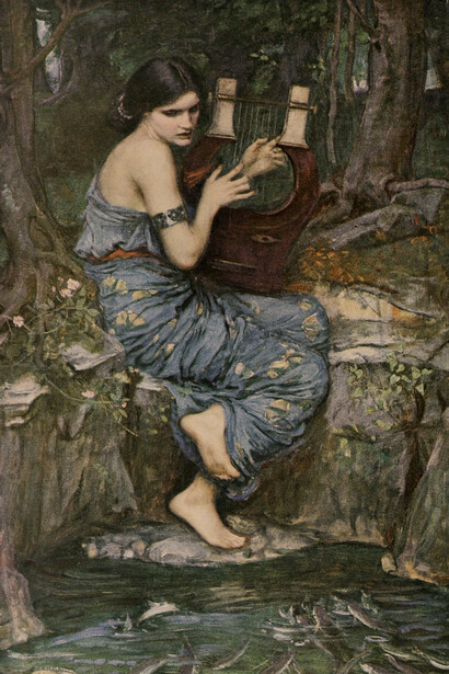 John William Waterhouse; La encantadora, 1911 (detalle)
