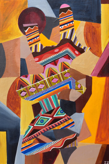 Zio Ziegler, Pattern and the Absence of Pattern, 2014, tecnica mista su tela, 91,4x61 cm