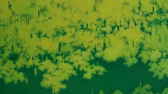 Rikuji Makabe, Symphony (2012) 80.5x116.8 cm oil on canvas. Courtesy of Base Gallery.