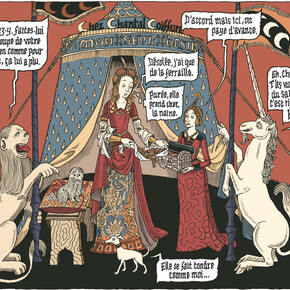 Émile Bravo, Mon seul désir, la Dame à la licorne nouvelle interprétation © Futuropolis / musée de Cluny, 2015