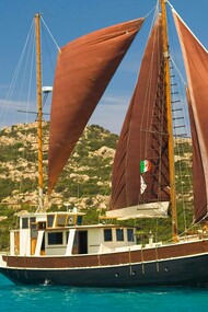 A gentle sail on a sunny day in Capo d'Orso, Sardinia is one of many features in the area