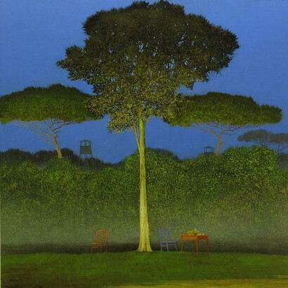  Alessandro Tofanelli, Tempo scandito, olio su tavola, 50 x 50