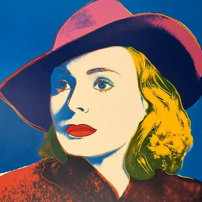 Andy Warhol, Ingrid Bergman with hat (FS II.315), 1983. Courtesy of Taglialatella Galleries