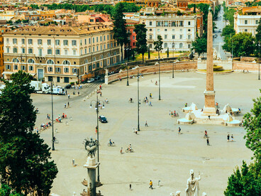 Featuring the ancient Egyptian Flaminio Obelisk, the Piazza del Popolo (Rome, Italy) remains highly popular for locals and tourists