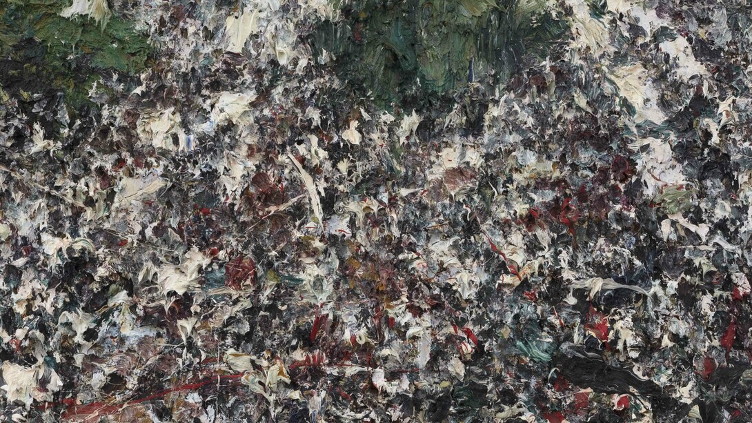 Street View 
Lv Shanchuan
Mixed media on canvas
110 x 150 cm
2019
Image courtesy of the artist and Contemporary by Angela Li

