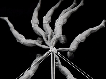 Georges Demeny, Chronophotograph of an Exercise on the Horizontal Bar, 1906. Courtesy of Brooklyn Museum
