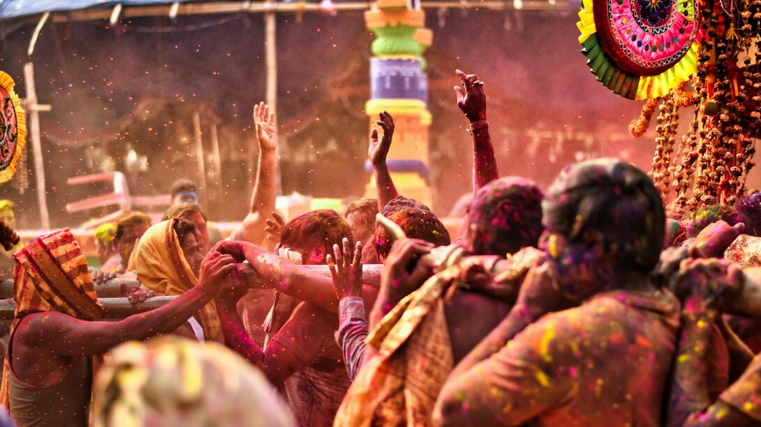 Holi Festival a Odisha, India