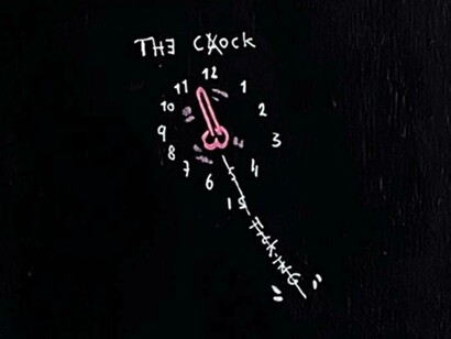 The Cock is Ticking painting, Frank Willems, Netherlands
