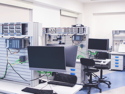 The interconnected digital footprint of this modern office showcases how enterprise resource planning (ERP) systems and functional area information systems (FAIS) streamline data flow and enhance overall business performance