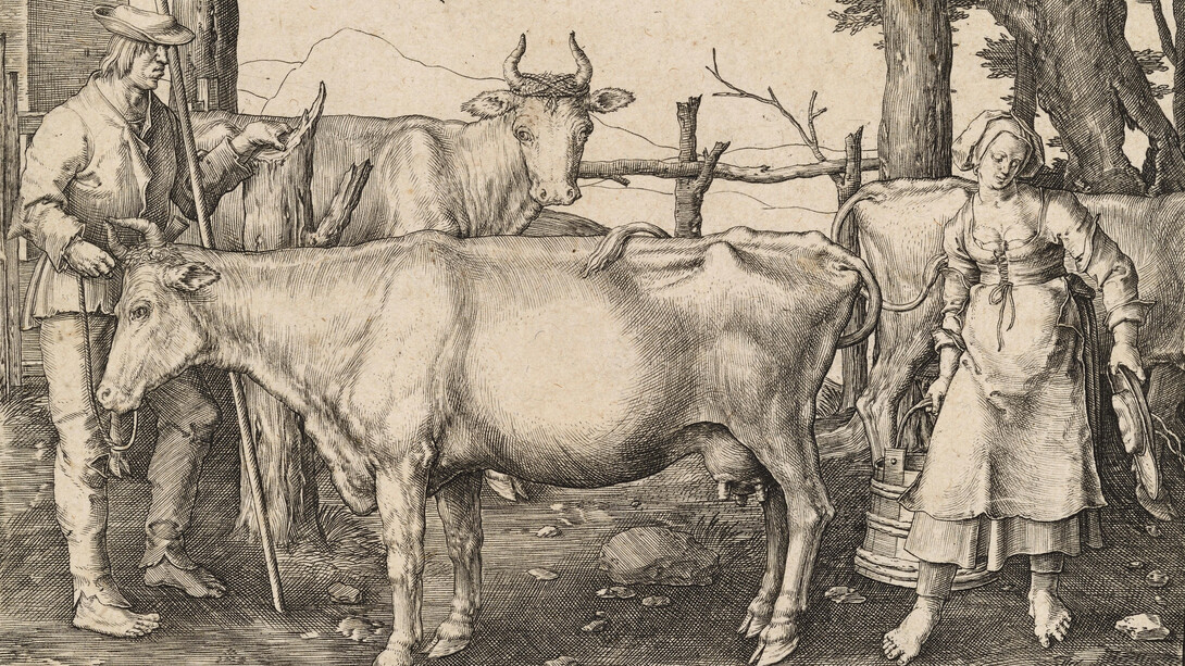 Lucas Hugensz. van Leyden, Die milchmagd, 1510. Courtesy of Staatliche Museen 