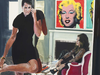 Eric Fischl. Last Look Mirror, 2017, oil on linen, detail © Eric Fischl. Courtesy of Skarstedt
