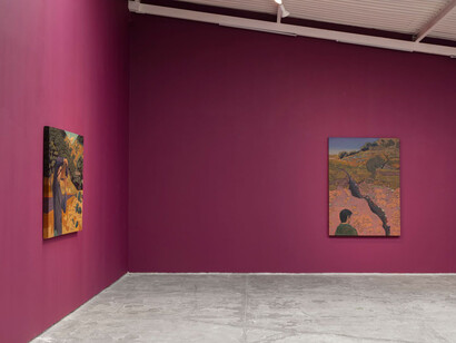 Ángel Cammen, Salaverna, vista de exhibición. Cortesía de la Galería OMR