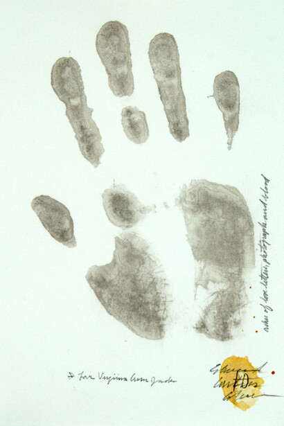 Edward Colver, (I love Virginia…) from the book of lies, 1996. Courtesy of Hammer Museum 