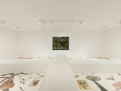 Guglielmo Castelli, Um galo sozinho não tece uma manhã, exhibition view. Courtesy of Mendes Wood DM
