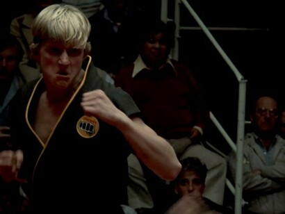 Johny Lawrence (William Zabka) en «The Karate Kid» (1984)