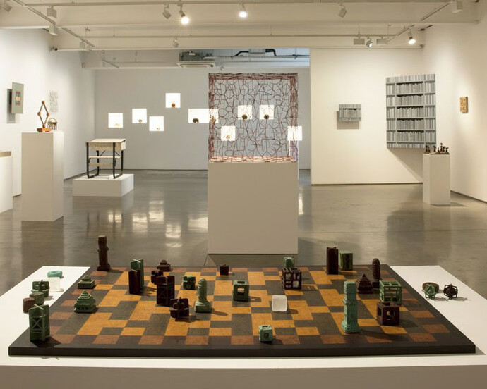 Tom Phillips, Exhibition view. Courtesy of Flowers