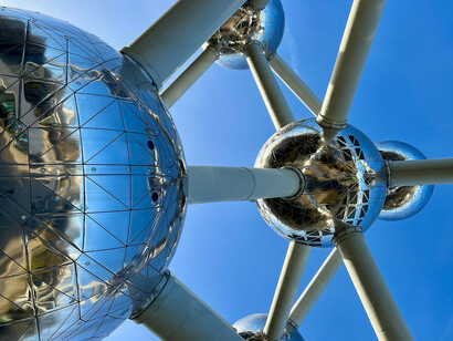 L'Atomium, construit à l'occasion de l'Exposition universelle de 1958. Bruxelles, Belgique