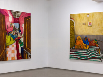 Aban Raza, Nothing human is alien to me, exhibition view. Courtesy of Galerie Mirchandani + Steinruecke