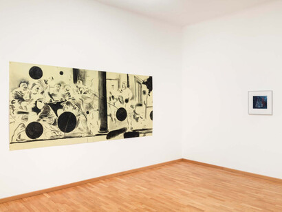 Uwe Wittwer, Controcorrente, veduta della mostra. Cortesia di Monica De Cardenas