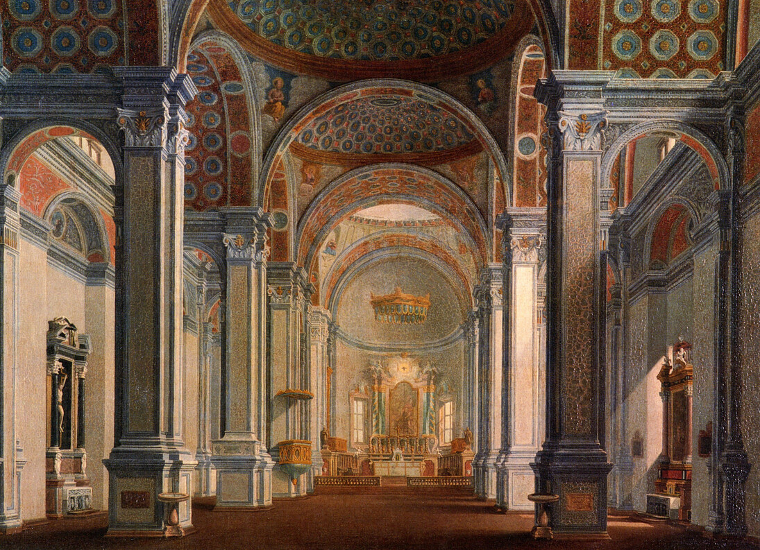 Pietro Gualdi, Interno della chiesa di San Nicolò a Carpi