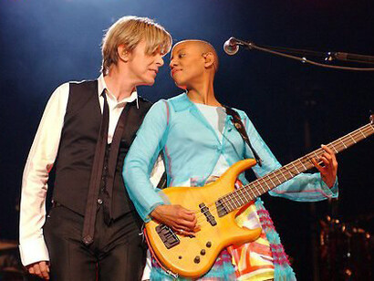 Gail Ann Dorsey and David Bowie