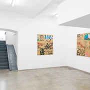 Various artists, exhibition view, curated by Tessa Praun: And tell us how to save us from ourselves, Galerie Martin Janda, 2025