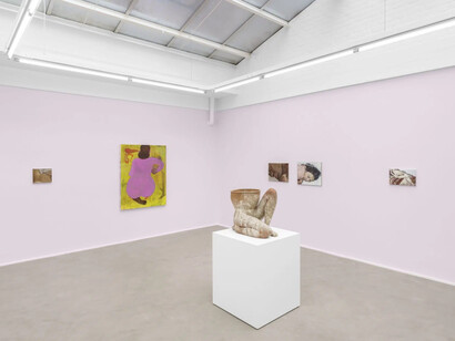 Various artists, Secret skins, exhibition view. Courtesy of Rodolphe Janssen Gallery