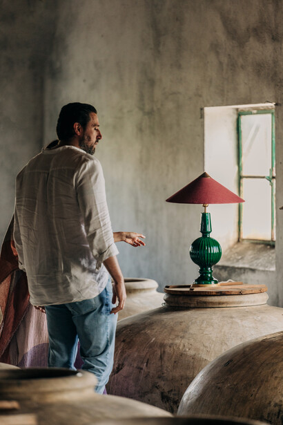 Interior del taller de Can Betelgeuse Studio, en Manises, Valencia (España)