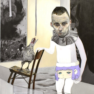 Carolina Muñoz. Desaparecer en el espacio, 2019. Oil on canvas, 180 x 160 cm. © Carolina Muñoz. Courtesy of Isabel Croxatto Galería.