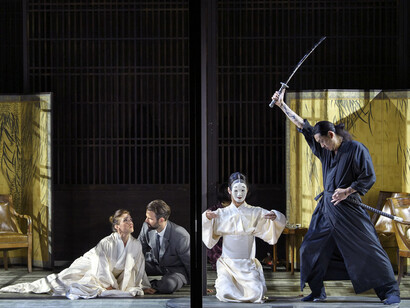 Scènes de l'opéra Madame Butterfly. Avec l'aimable autorisation du Festival d'Aix-en-Provence