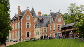 Clos Lucé (restored), the manor house where lived Leonardo at Amboise, France