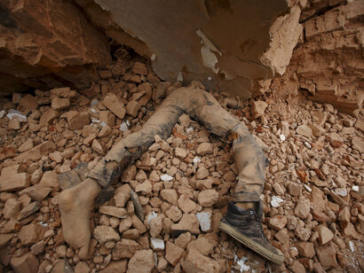 Una vittima del terremoto
