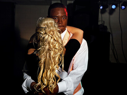 Gillian Laub, The Prom Prince and Princess dancing at the integrated prom, 2011
