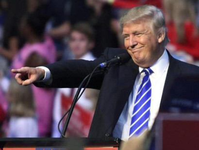 Donald Trump during the campaign
