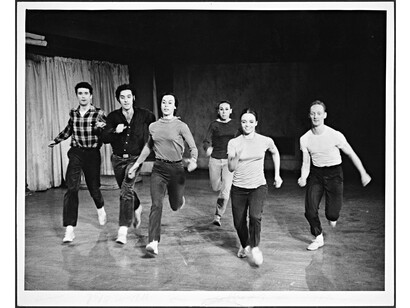 Yvonne Rainer, First version of The Mind is a Muscle (1966–68), Judson Memorial Church, New York, May 1966, Photo: Peter Moore © Barbara Moore / Licensed
by VAGA, NY