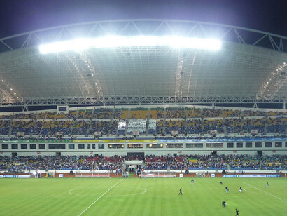O estádio de Angondjé, no Gabão