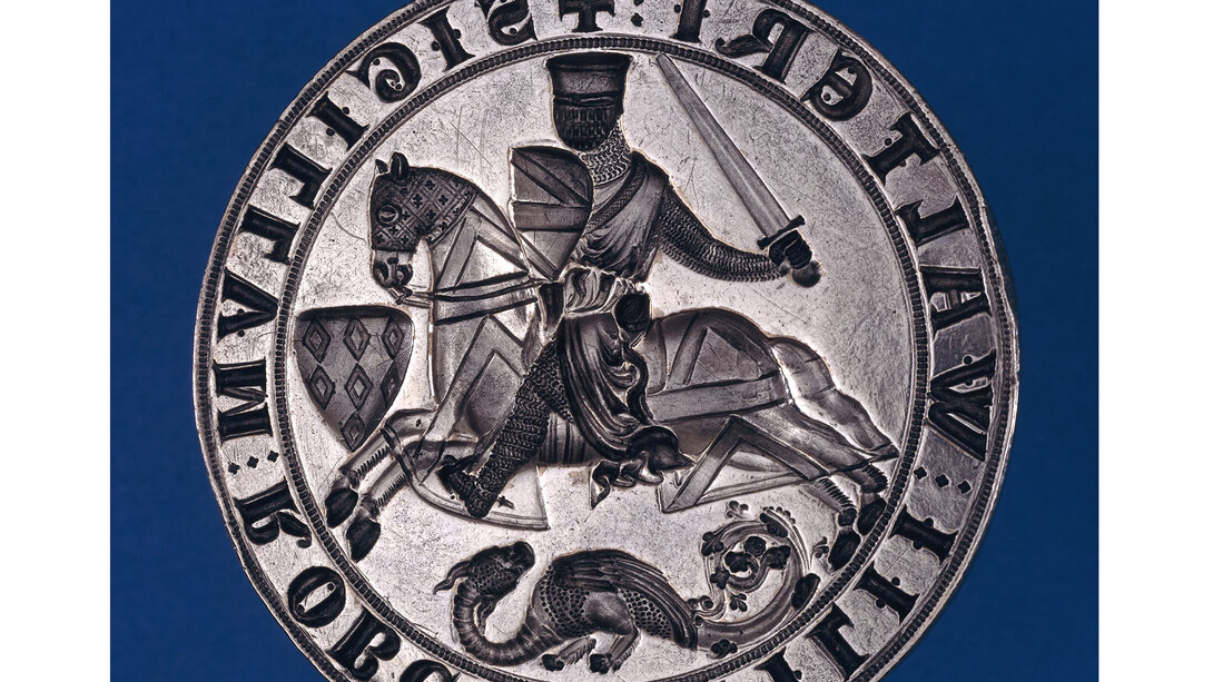 Seal matrix of Robert fitz Walter, c.1235 © British Museum on display in Magna Carta