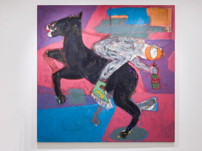 Gresham Tapiwa Nyaude, Alter ego, exhibition view. Courtesy of Vanguard Gallery