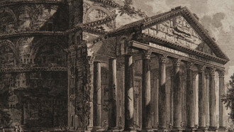Giovan Battista Piranesi – Vista del Panteon. Il Campo Marzio dell'Antica Roma – 1762 – Fondazione Giorgio Cini, Venezia
